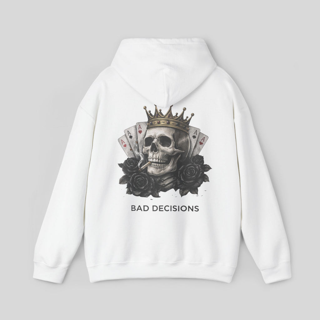 Skull Graphic Hoodie White