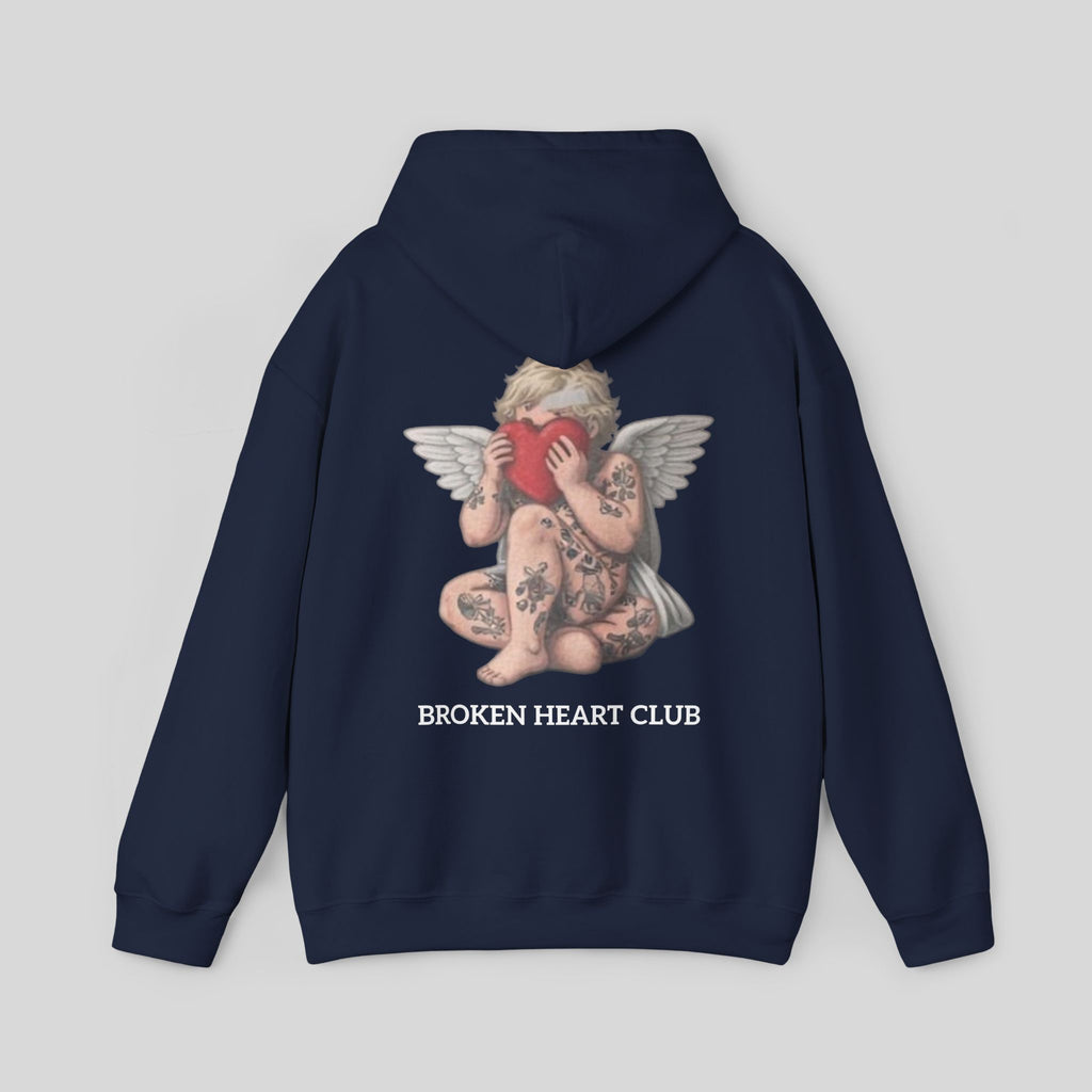 Angel Graphic Hoodie Navy