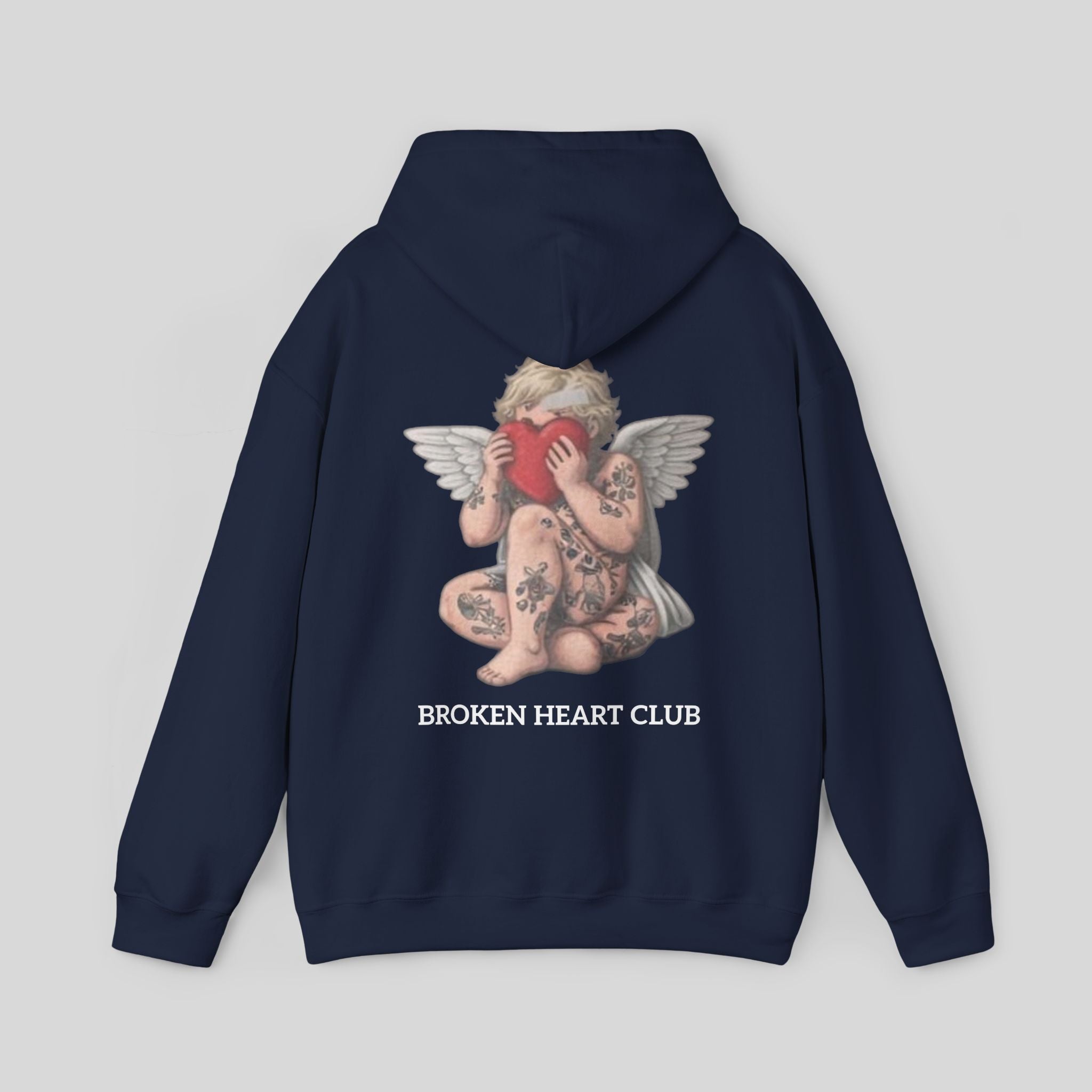Angel Graphic Hoodie Navy