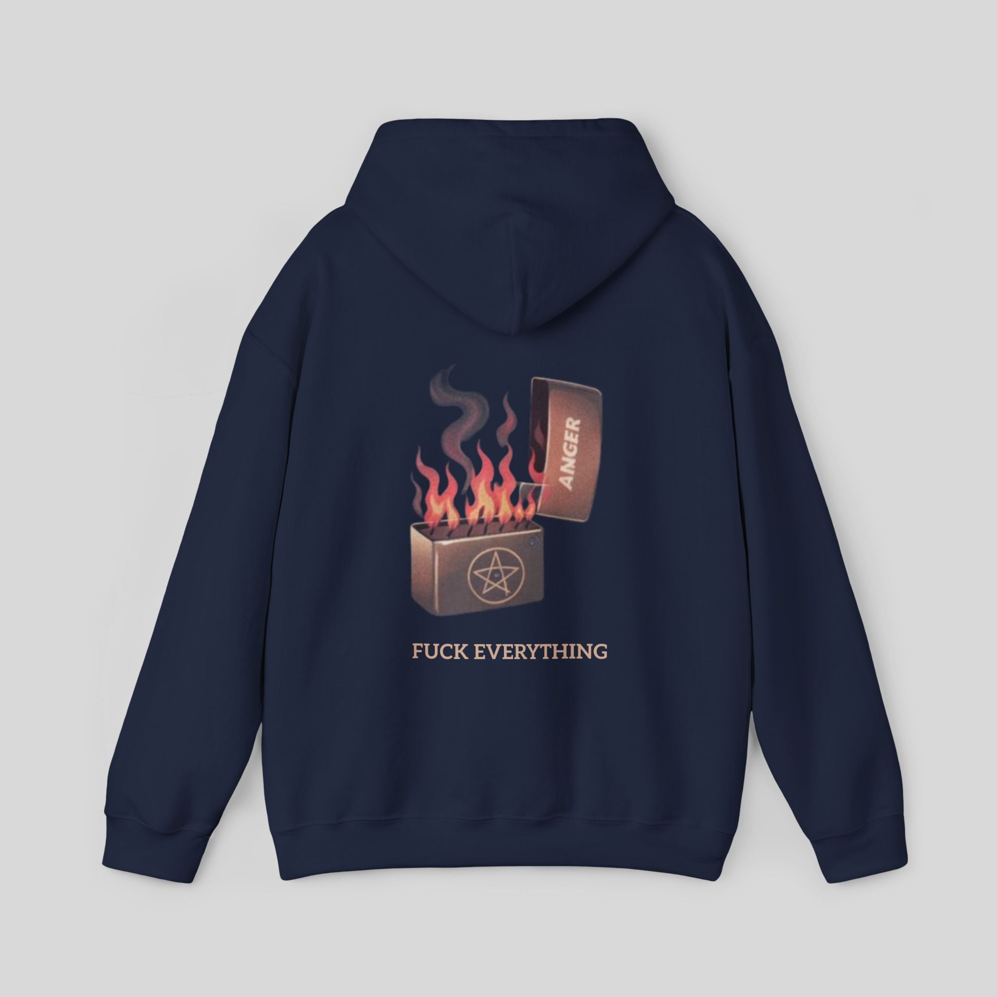 Lighter Graphic Hoodie Navy