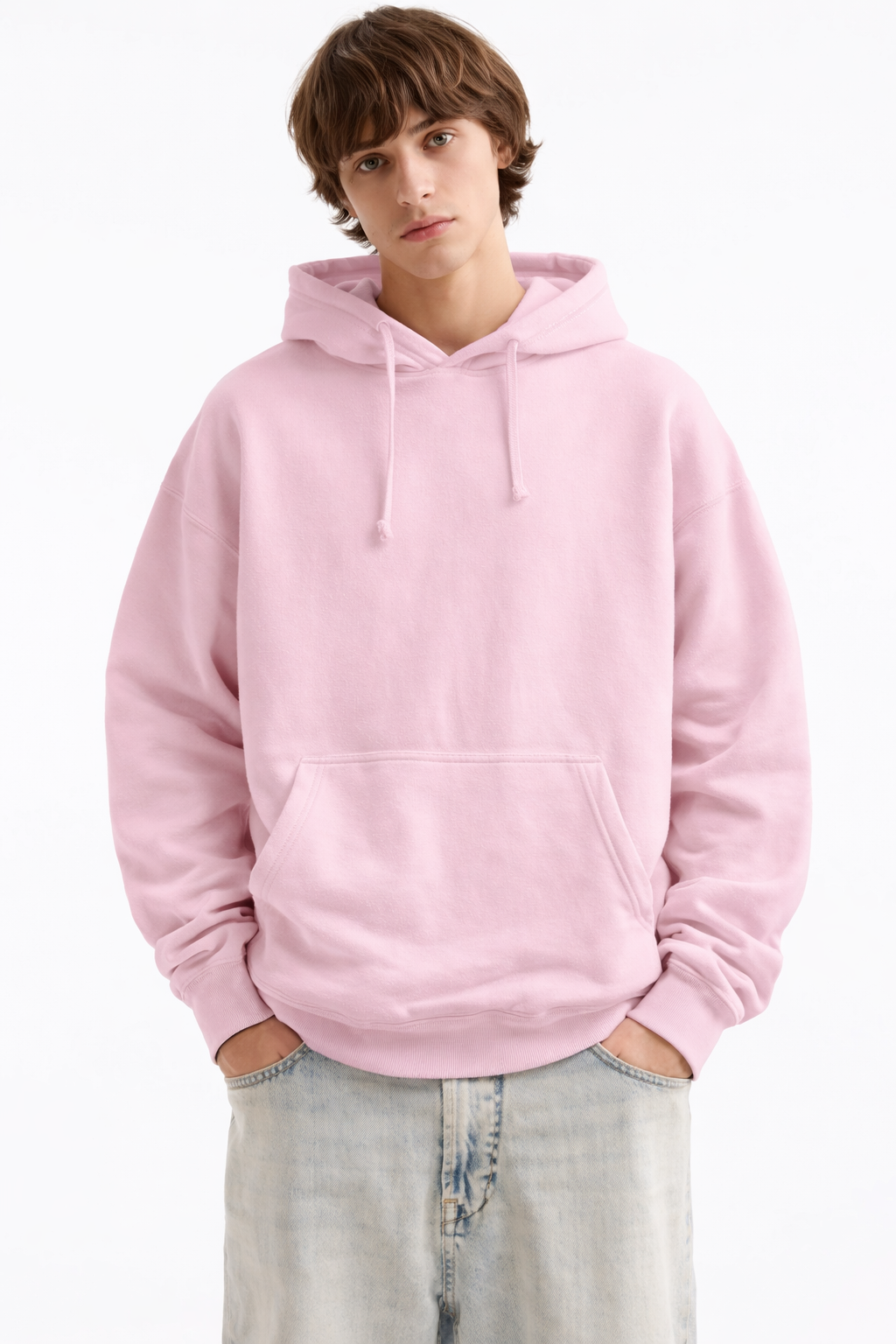 Teddy Bear Graphic Hoodie Pink