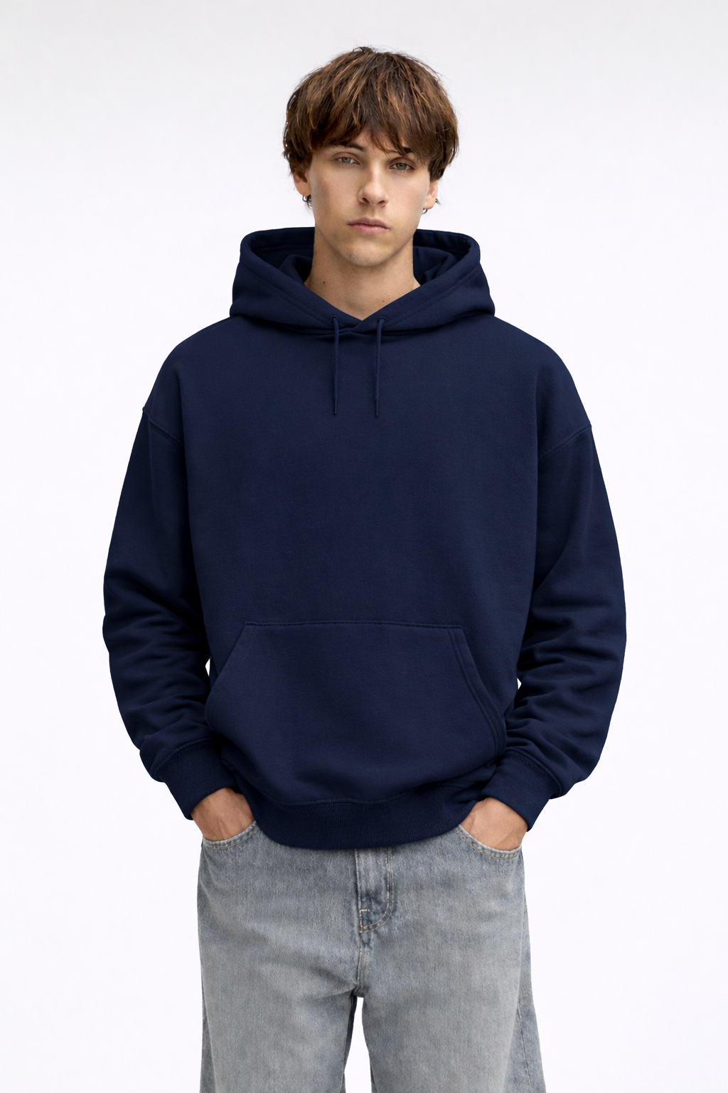 Lighter Graphic Hoodie Navy